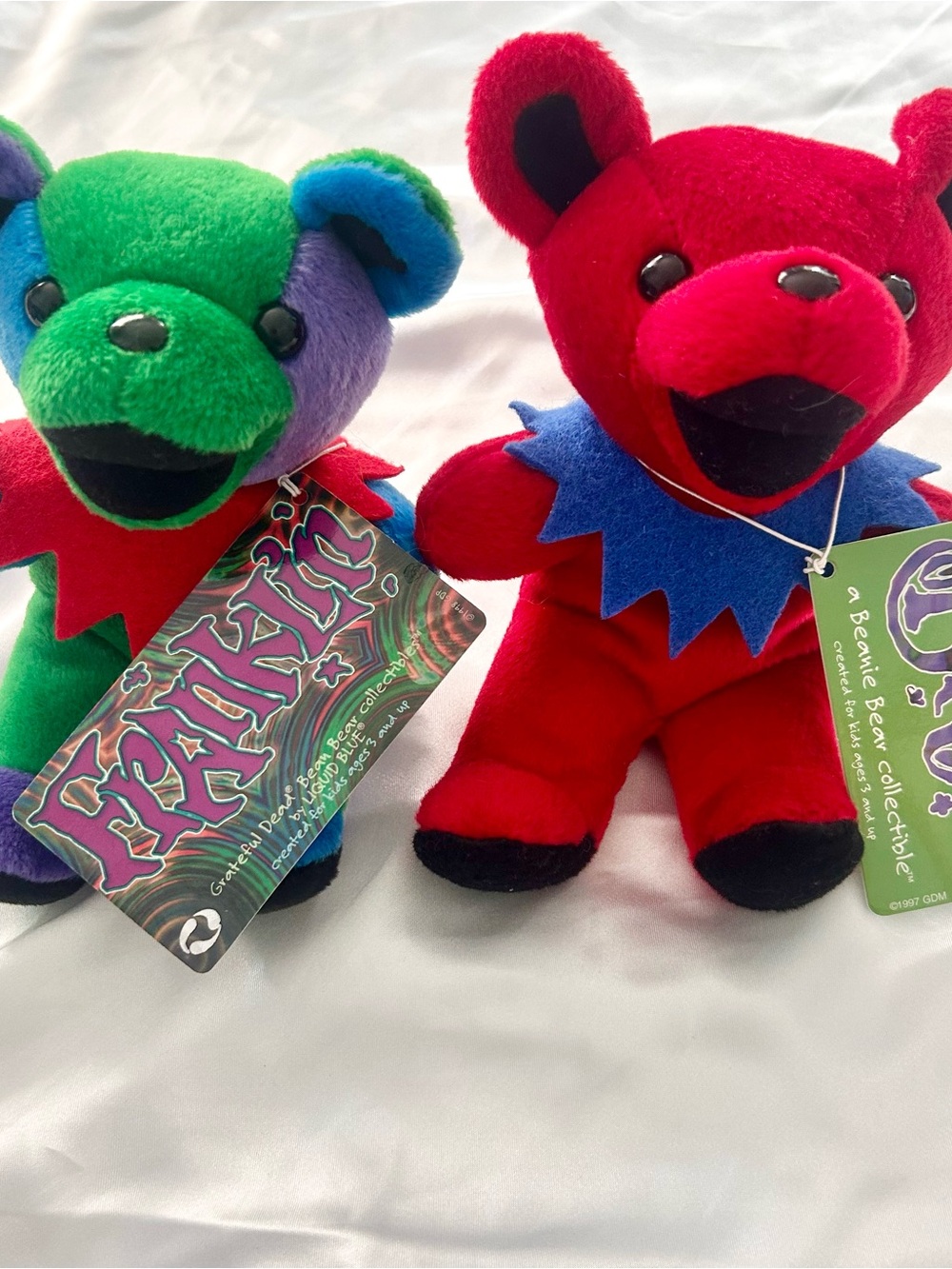 Vintage Grateful Dead Bean Bears manufactured by Liquid Blue